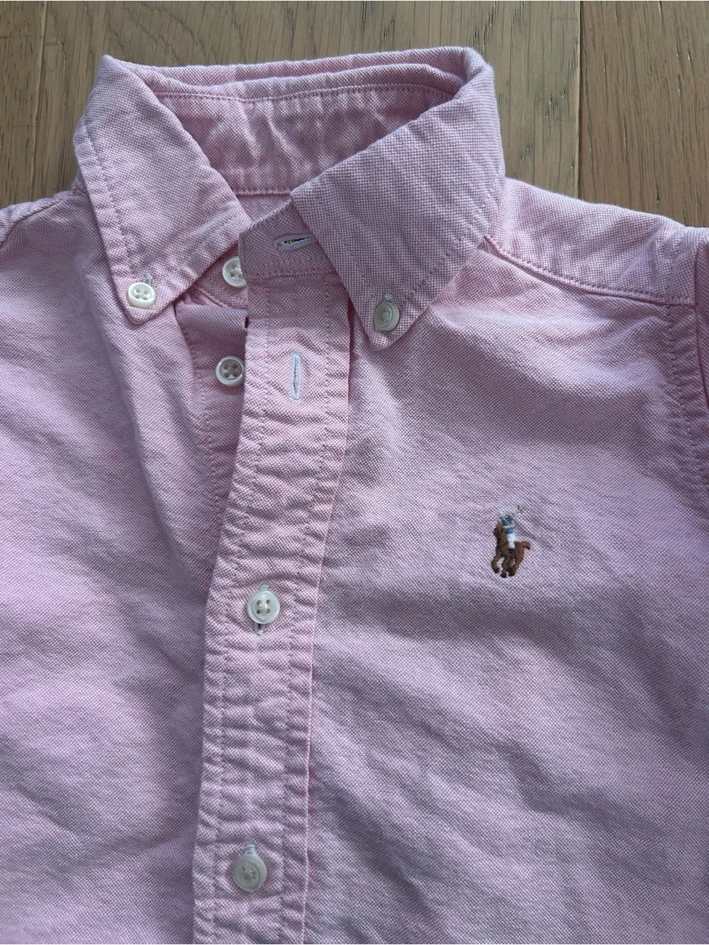 Ralph Lauren Toddler Shirt Bundle 2T & 24M Pink Oxford + Yellow Polo Top